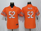 Women Nike Bears 52 Khalil Mack Orange Vapor Untouchable Limited Jersey,baseball caps,new era cap wholesale,wholesale hats